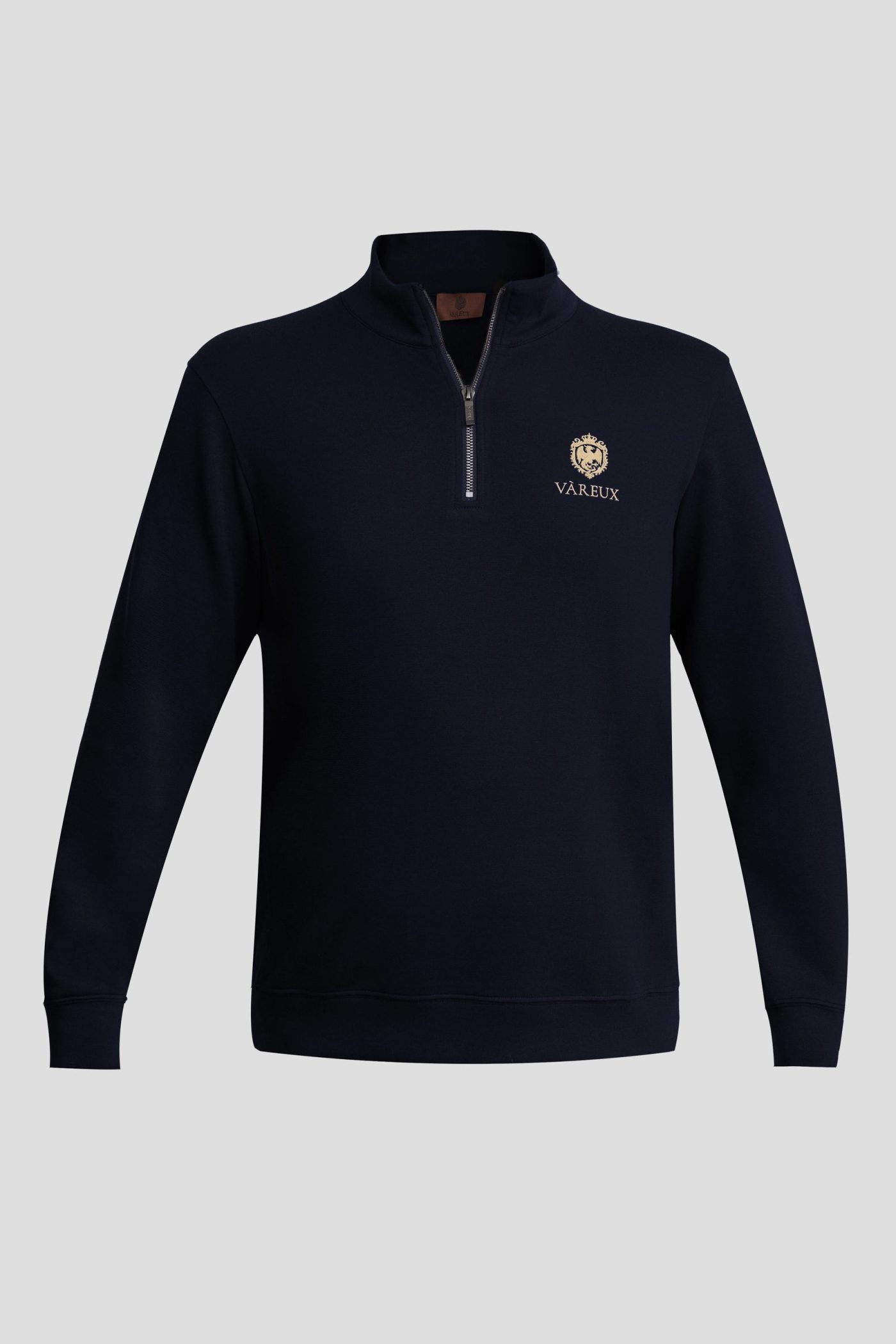 Black Quarter-Zip Sweater